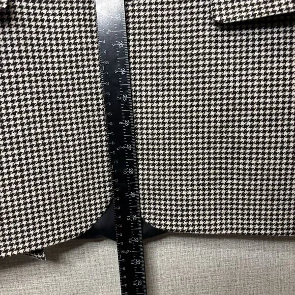 J. Peterman Men's 40R Houndstooth Wool/Cashmere Suit Jacket Sport Coat Blazer
